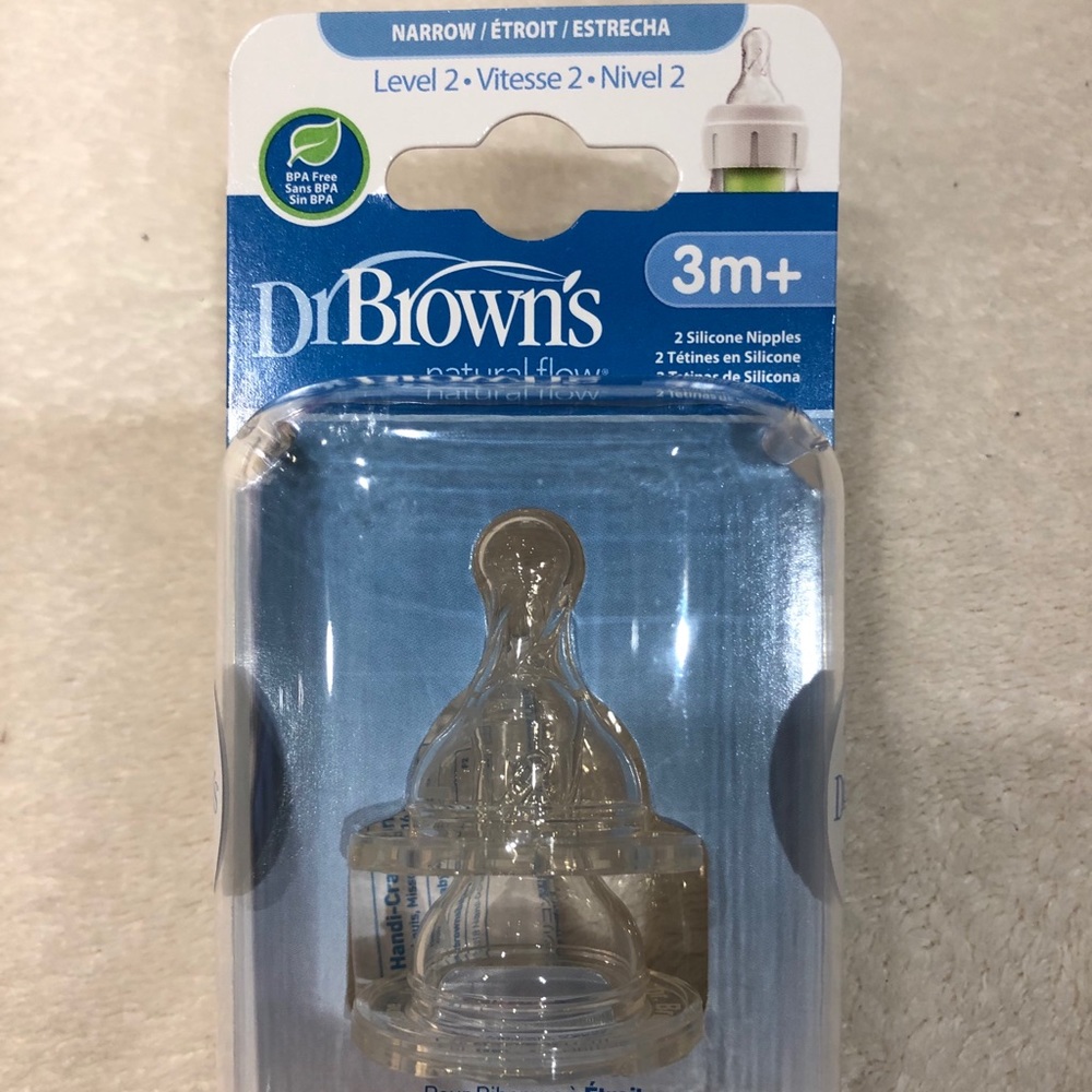 Dr. Browns 3m+ Level 2 Silicone Nipples